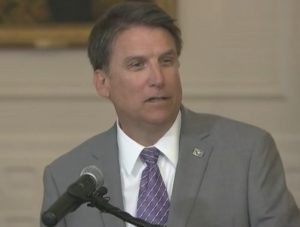 North Carolina Governor Pat McCrory asks federal court to declare that House Bill 2 does not discriminate against LBGT people on Monday morning.