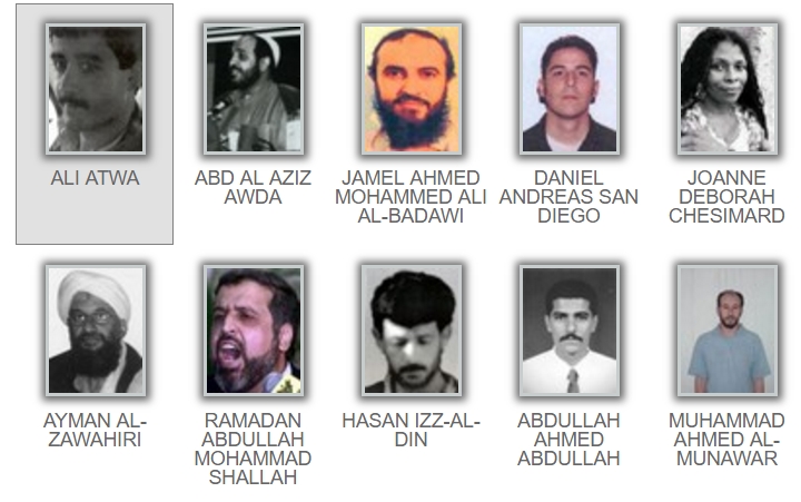 Most wanted terrorists. Image-FBI