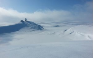 The crater on Lake Hill of St. Paul Island in the Bering Sea. Photo courtesy Mat Wooller.