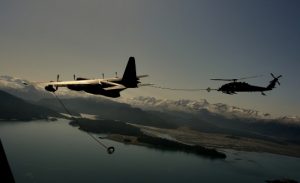 In-flight refueling operation. Image-Alaska National Guard