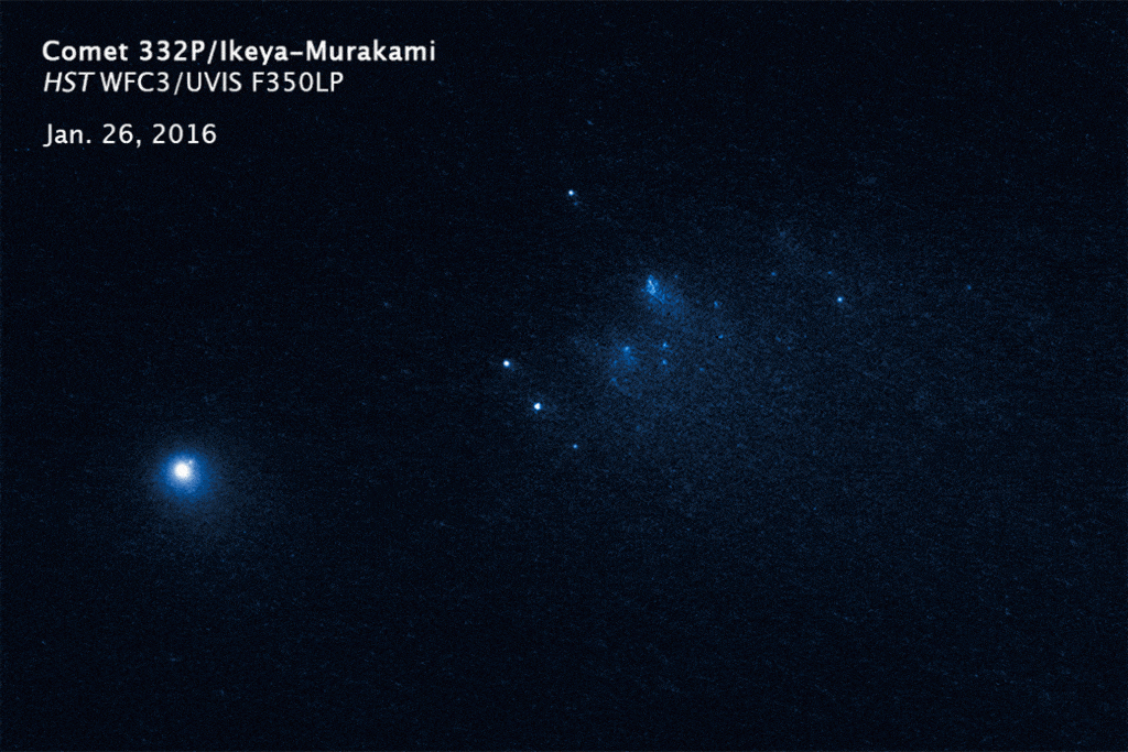 Hubble Takes Close-up Look at Disintegrating Comet