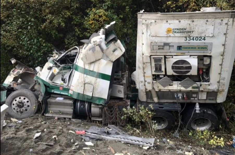 Beer Containers Litter the Area Following Mile 107 Rollover on Glenn Highway