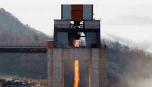 North Korea say they successfully tested new rocket engine. Image-North Korean State media.
