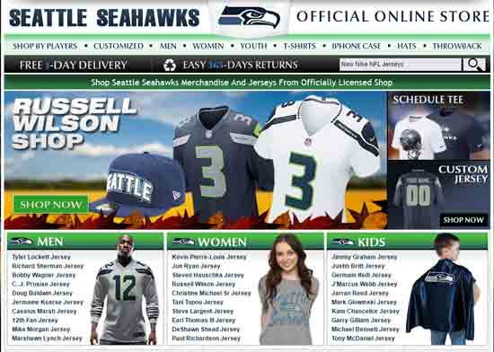 Shopper Comes Across Fake Seahawks Site