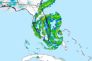Radar image of Hurricane Matthew. Image-National Weather Service