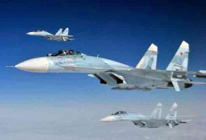 Three Su-27s in flight. Image-Military Factory