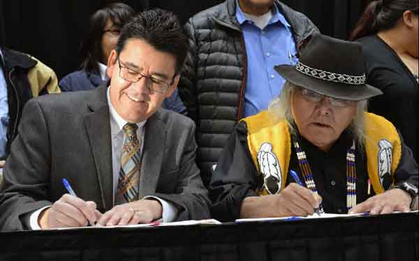 DOI, Ahtna Intertribal Resource Commission Sign Historic Agreement