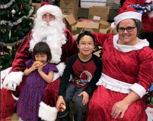 Santa and Mrs Claus made a visit to Togiak on Tuesday.