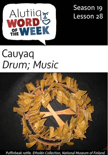 Music, Drum-Alutiiq Word of the Week-January 8th