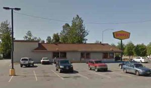 The Dennys Restaurant on Debarr Road was held up on Monday morning. Image-Google Maps
