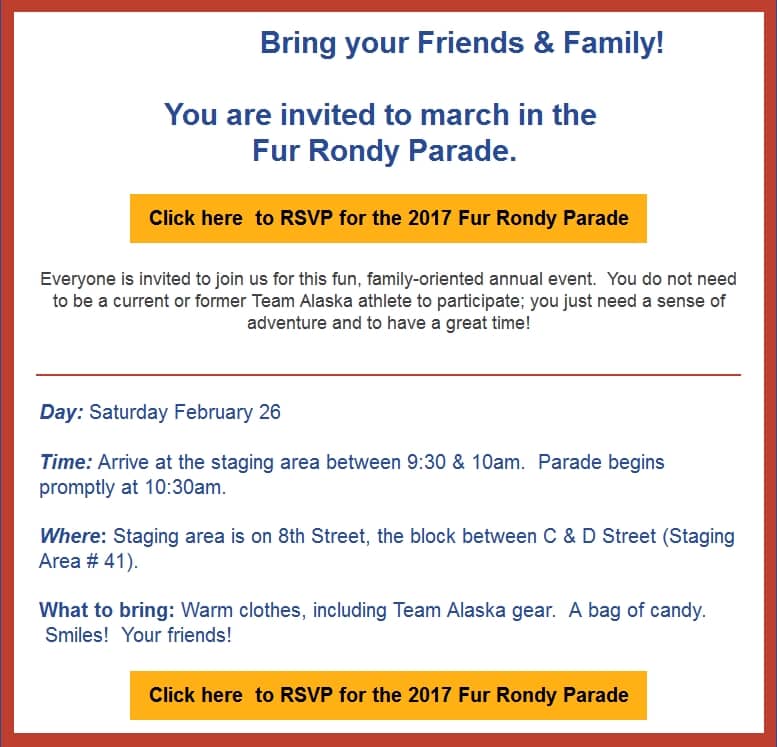 A Family Event: March in the Fur Rondy Parade