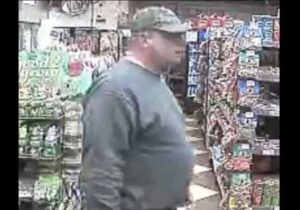 Surveillance cameras at a gas station near the homicide scene captured footage of Jimmy Cates prior to the incident. Image released by APD