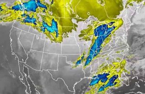 Winter storm marching toward Northeast  States. Image-NOAA