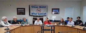 Bristol Bay Leadership at a press conference in Dillingham, AK on Pebble & EPA settlement.