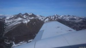 Flying over the Arctic Circle, May 10, 2017. The eight-member Arctic Council meets in Fairbanks, Alaska, beginning Thursday, and climate change is high on the agenda for the foreign ministers attending. Image-Cindy Saine/VOA