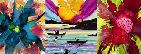 Alcohol Ink Painting Class with June Pardue June 10th