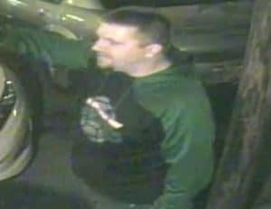 Surveillance image of unidentified witness to April 15th shooting at Cabin Tavern in Muldoon. Image-APD