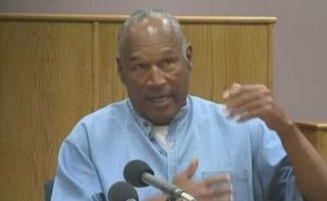 OJ Simpson at hsi parole hearing on Thursday. Image-State of Nevada corrections