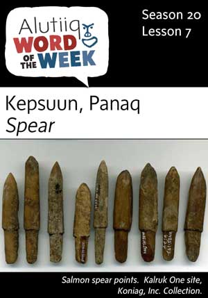 Spear-Alutiiq Word of the Week-August 13th