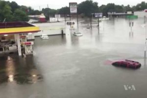 Flooding caused by Harvey Inundated Houston this Weekend. Image-VOA
