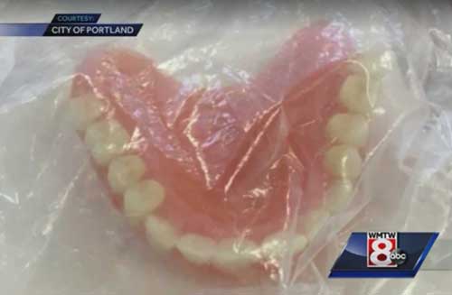 Found Portland Dentures in Polling Booth Covered World-Wide