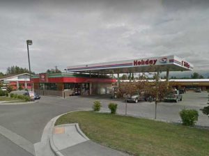 The Holiday Gas Station on Jewel Lake Road was the scene of an armed robbery on Tuesday morning. Image-Google Maps