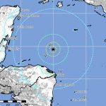 Caribbean quake.Map-USGS