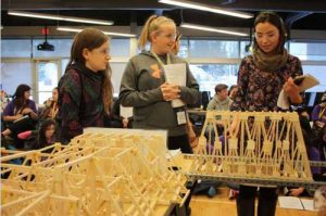 Students and bridges at the Middle School Academy. Image-ANSEP