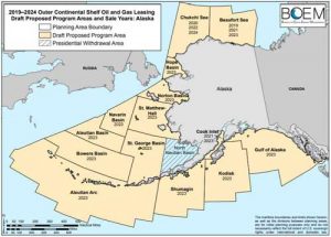 Proposed BOEM oil and gas lease parcels. Image-BOEM