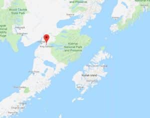 King Salmon on the Alaska Peninsula. Google Maps