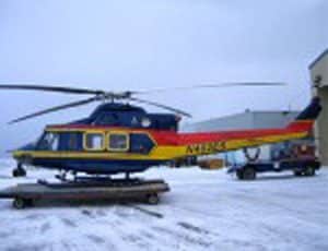 Search and rescue chopper. Image-North Slope Borough Search and Rescue
