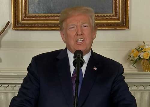 Trump: US, Allies Launch Strike Against Syria’s Chemical Weapons