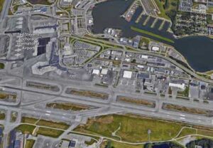 Aerial view of Ted Stevens International Airport in Anchorage. Image-Google Maps