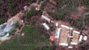 FILE - This Wednesday, May 23, 2018 satellite file image provided by DigitalGlobe, shows the Punggye-ri test site in North Korea.