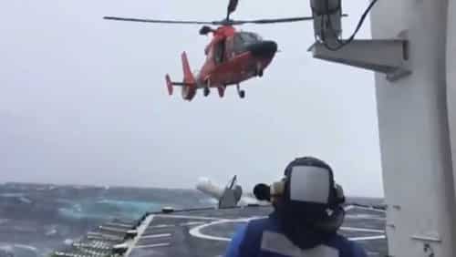 MH-65 Chopper Crew Hoists Fourth Patient in Seven Days from Cold Bay Area