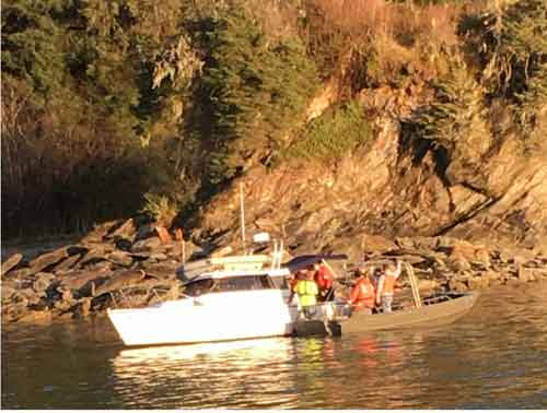 Coast Guard Assists Four on Sinking Vessel in Auke Bay