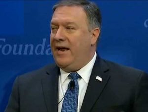 Secretary of State Mike Pompeo. Video screengrab