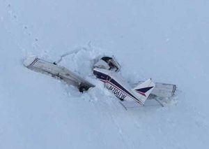 Piper PA 28-180 crash site near Whittier. Image-AST