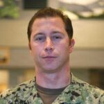 Alaska Naval Militia Master Chief Petty Officer Eric Zimmermann, an air traffic controller assigned to Task Force Bethel, serves as the director of air operations during the Alaska Organized Militia’s Operation Halong Response in Bethel. (Alaska National Guard photo by Maj. David Bedard)