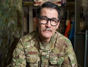 Alaska Air National Guard Brig. Gen. Matthew Komatsu recently pinned on a star to become the Alaska National Guard's first combat rescue officer general officer. Komatsu sits at the 212th Rescue Squadron, a unit he commanded previously. (Alaska National Guard photo by David Bedard)
