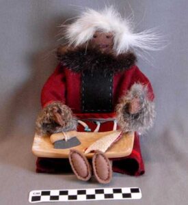 Photo: Female doll by Coral Chernoff. Purchased for the Alutiiq Museum collections with assistance from the Rasmuson Foundation.
