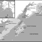 Nanwalek-Alutiiq Word of the Week Map: The Alutiiq world, with English Bay at the tip of the Kenai Peninsula.