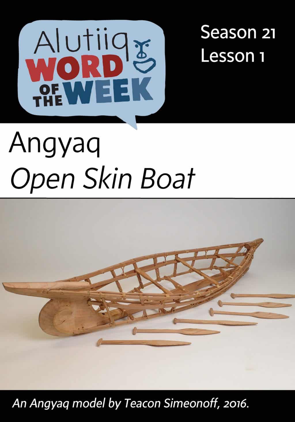 Open Skin Boat-Alutiiq Word of the Week-July 2nd