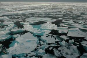 Ice coverage in the Arctic sea is rapidly declining, which causes the remaining ice to melt faster and alters nutrient availability. In a University of Washington-led study, researchers show how particles from space can help recreate ice conditions over the past 30,000 years.Bonnie Light/University of Washington

