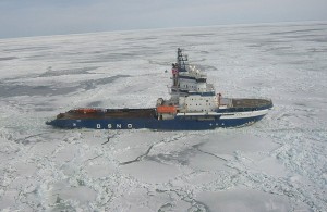 The icebreaker Fennica in the Bay of Botnia. Image-Marcusroos