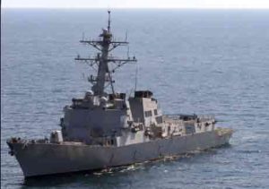 The USS Mason in the Persian Gulf. Image-U.S. Navy