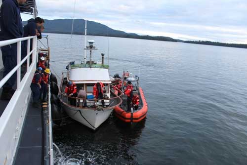 Coast Guard, Kake SAR Assist Stranded Vessel near Kake