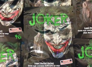 "Joker" Spice marketed as a legal herbal sachet.