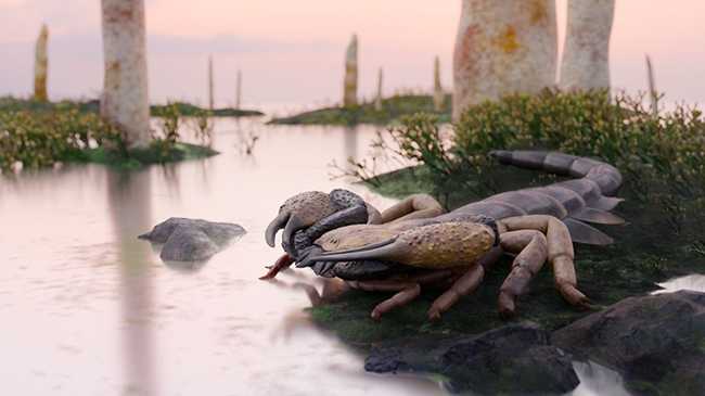 Life reconstruction of Praearcturus gigas © Franz Anthony