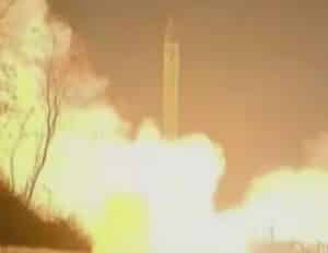 North Korean ballistic missile test.